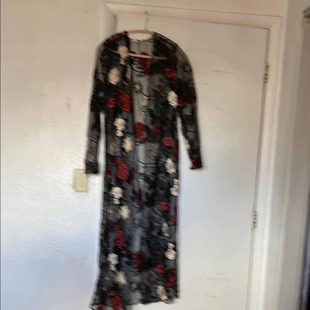 Floral Long Sheer Black cover by  2bella